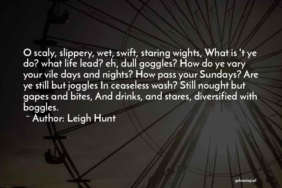 My Goggles Quotes By Leigh Hunt