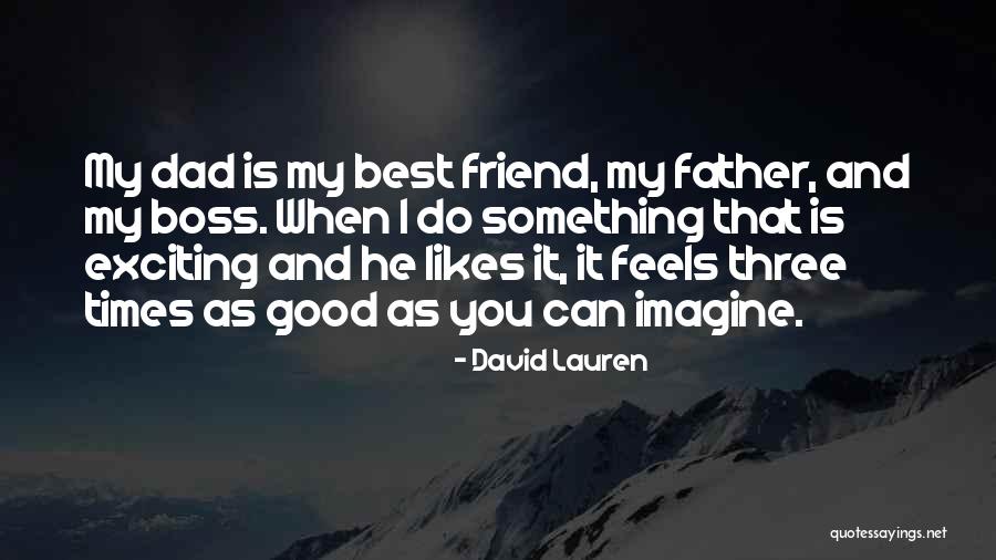 My Good Boss Quotes By David Lauren