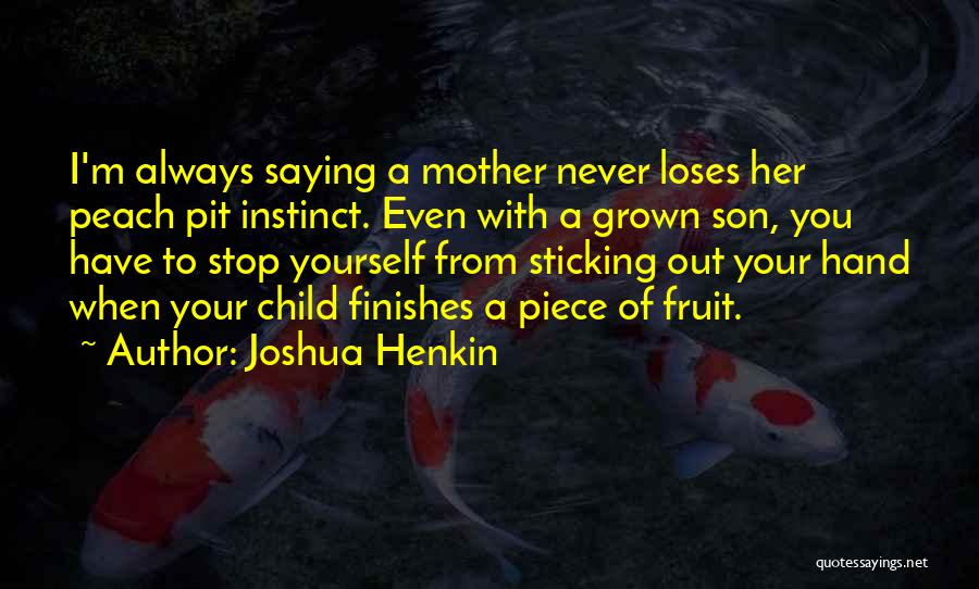 My Grown Up Son Quotes By Joshua Henkin