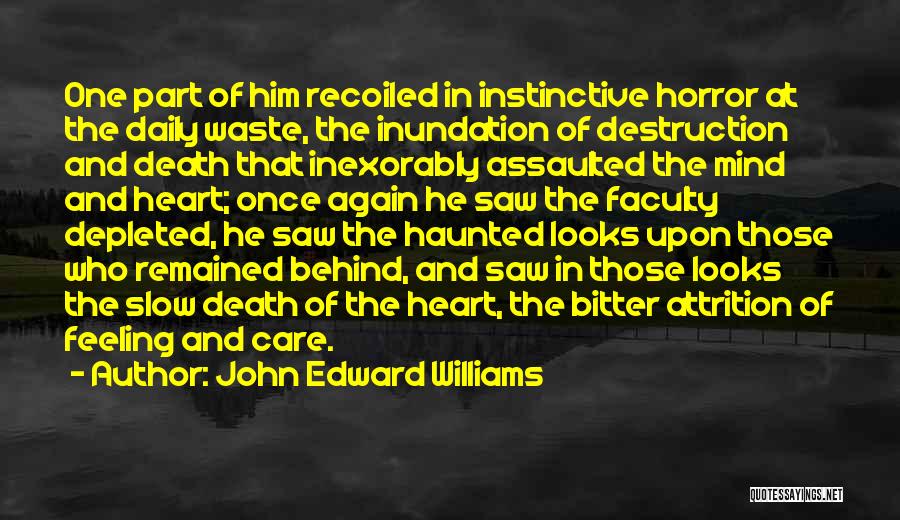 My Heart And Mind Are At War Quotes By John Edward Williams