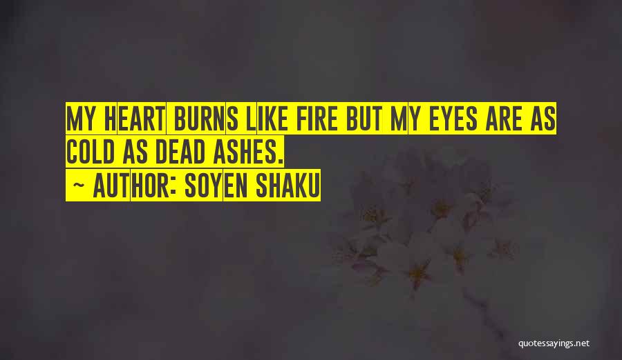 My Heart Burns Quotes By Soyen Shaku