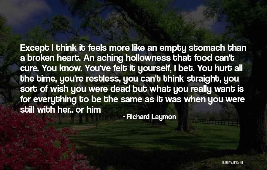 My Heart Feels Empty Quotes By Richard Laymon