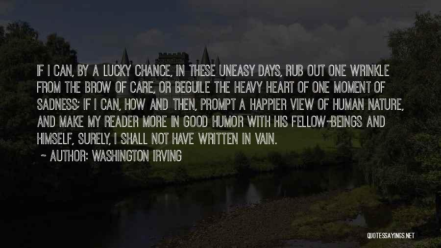 My Heart Heavy Quotes By Washington Irving