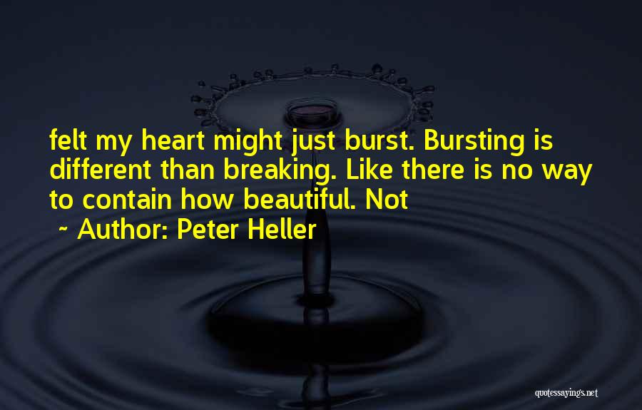 My Heart Is Breaking Quotes By Peter Heller