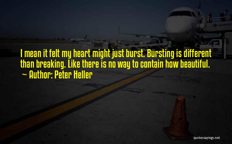 My Heart Is Breaking Quotes By Peter Heller
