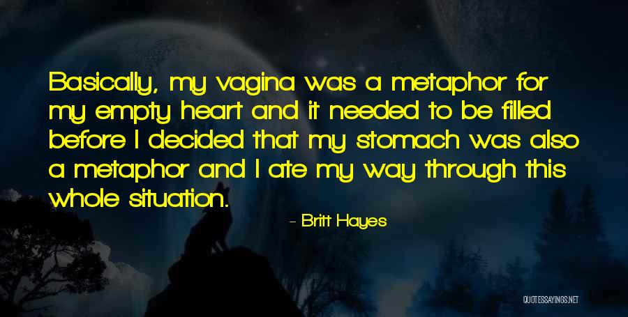 My Heart Is Empty Without You Quotes By Britt Hayes My Heart Is Empty Without You Quotes By Britt Hayes