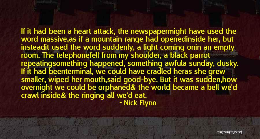 My Heart Is Empty Without You Quotes By Nick Flynn My Heart Is Empty Without You Quotes By Nick Flynn