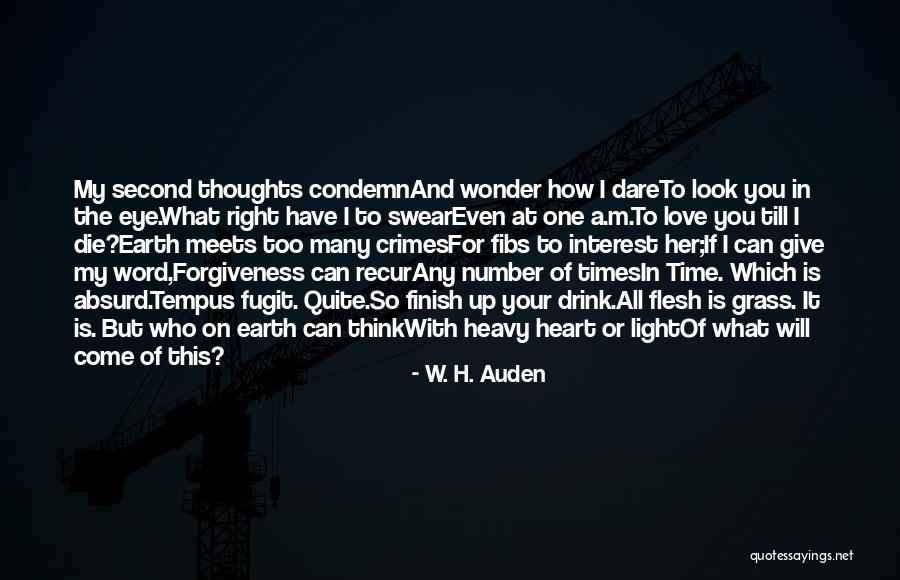 My Heart Is Heavy Quotes By W. H. Auden