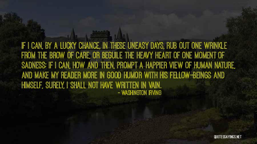 My Heart Is Heavy With Sadness Quotes By Washington Irving