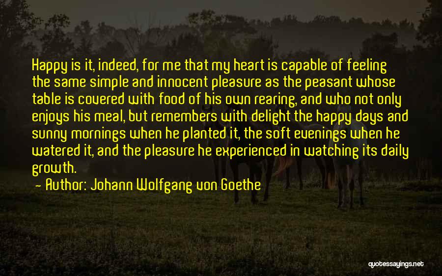 My Heart Is Not Happy Quotes By Johann Wolfgang Von Goethe