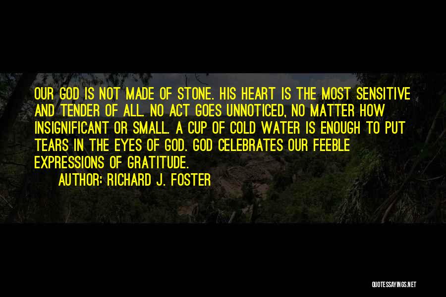 My Heart's Not Made Of Stone Quotes By Richard J. Foster