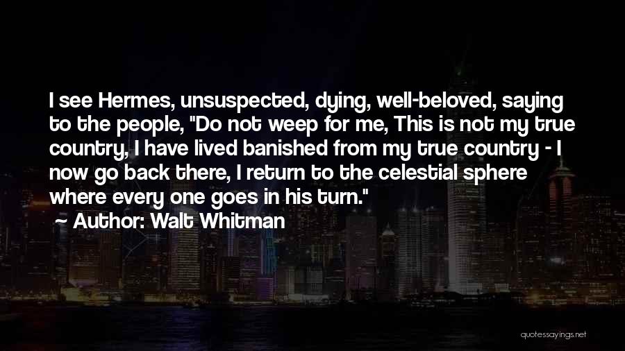 My Hermes Quotes By Walt Whitman