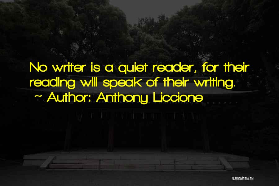 My Hobby Is Reading Quotes By Anthony Liccione