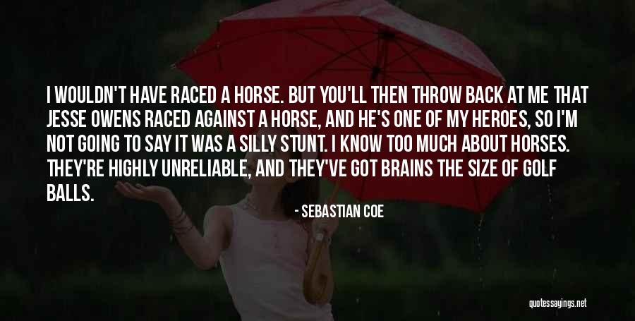 My Horse Quotes By Sebastian Coe