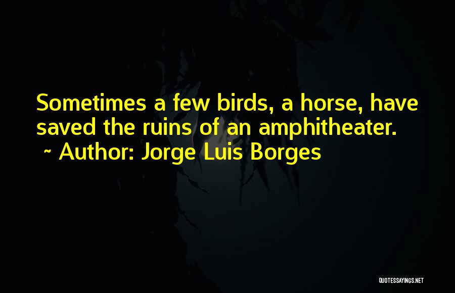 My Horse Saved Me Quotes By Jorge Luis Borges