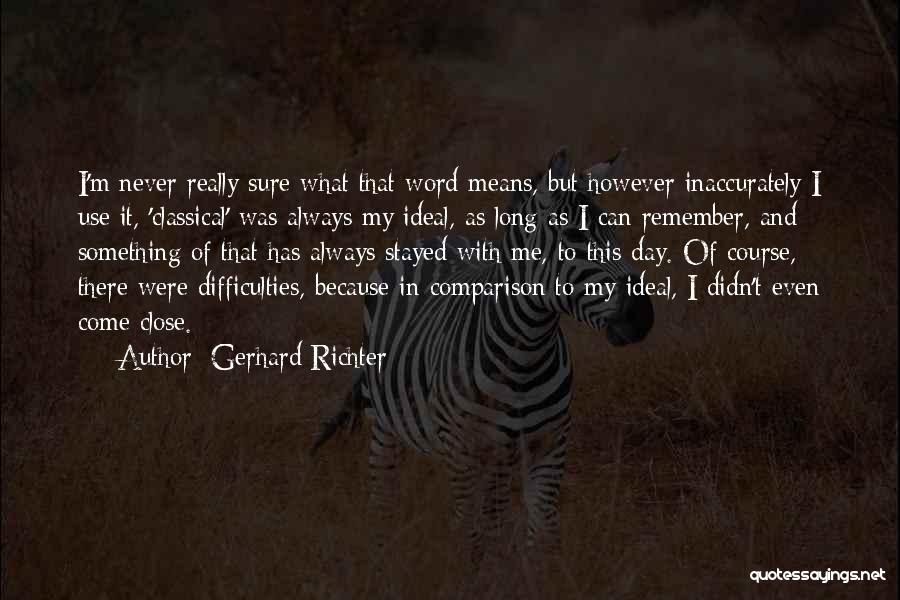 My Ideal Day Quotes By Gerhard Richter