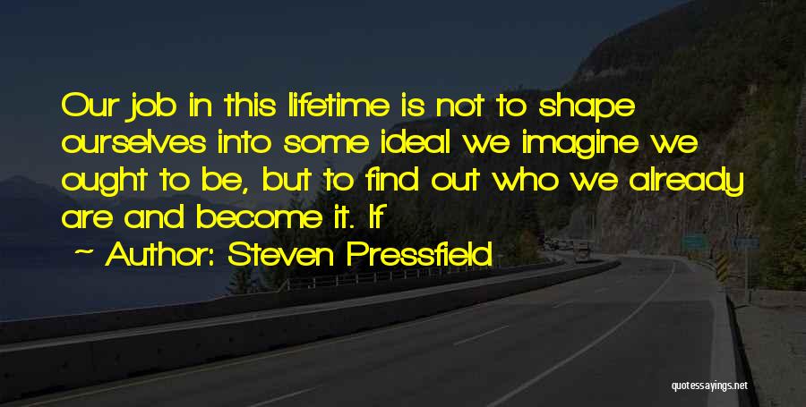 My Ideal Job Quotes By Steven Pressfield