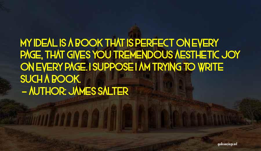 My Ideal Quotes By James Salter
