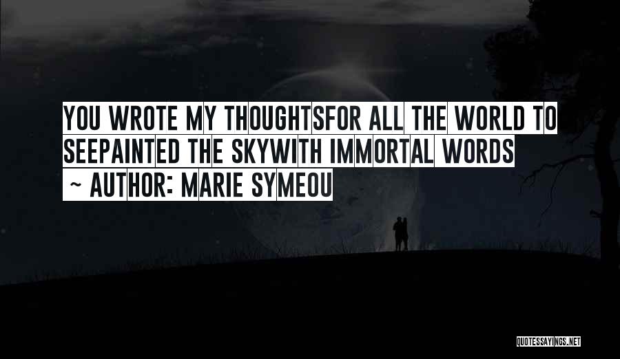 My Immortal Lyrics Quotes By Marie Symeou