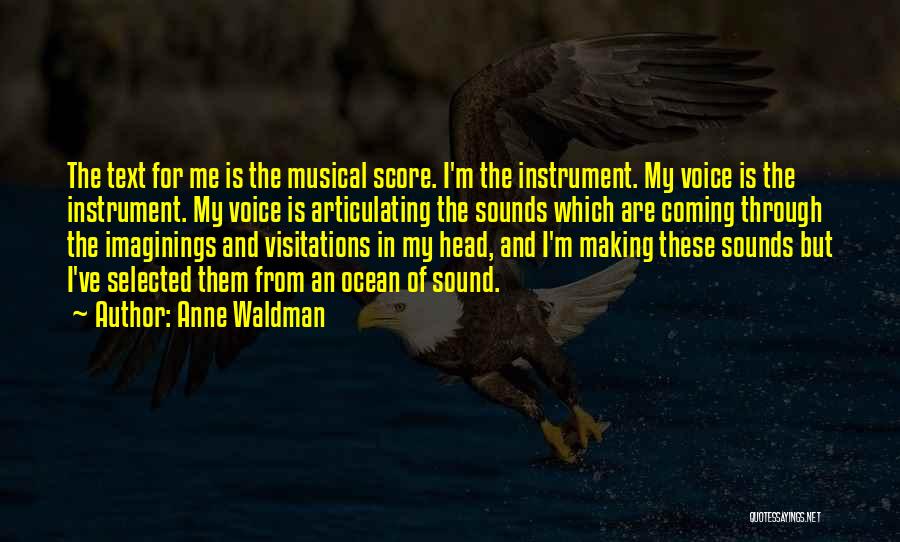 My Instrument Quotes By Anne Waldman