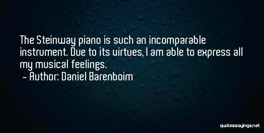 My Instrument Quotes By Daniel Barenboim