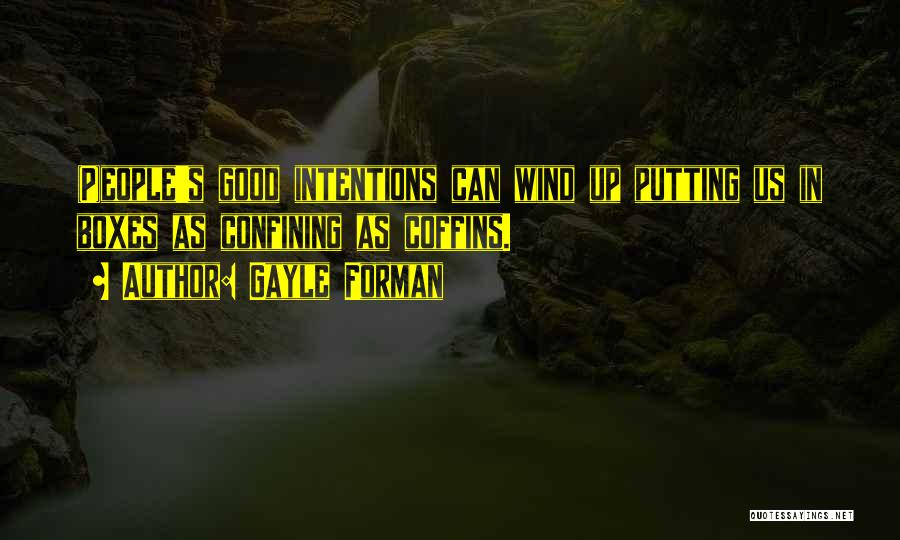 My Intentions Are Good Quotes By Gayle Forman