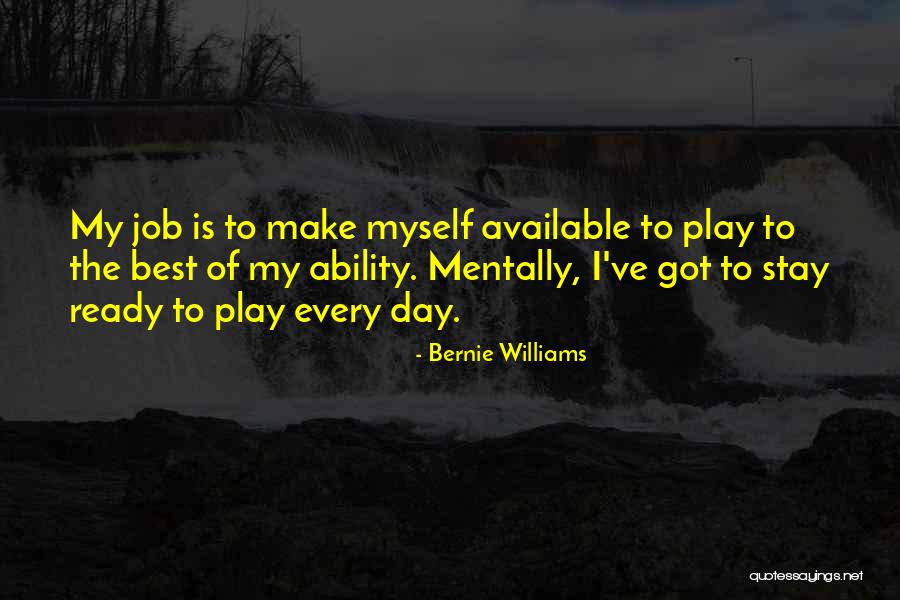 My Job Quotes By Bernie Williams My Job Quotes By Bernie Williams