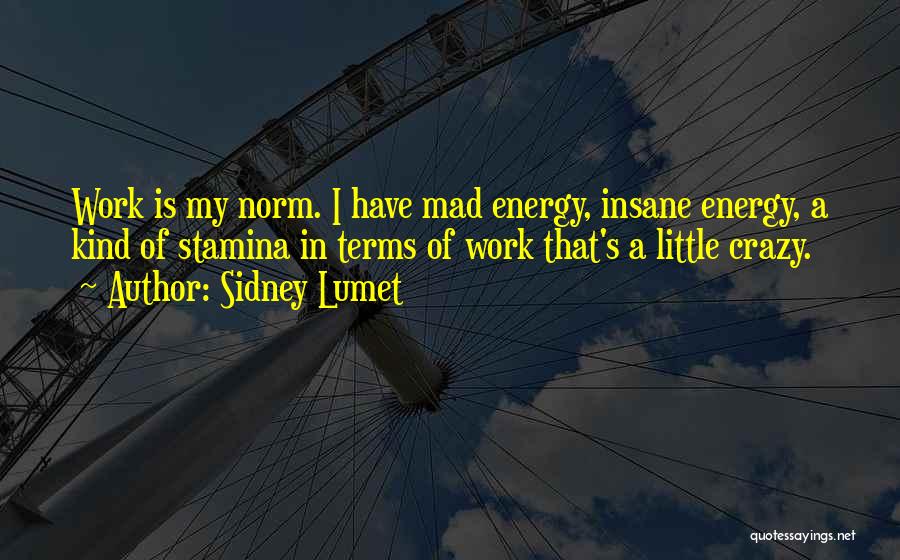 My Kind Of Crazy Quotes By Sidney Lumet