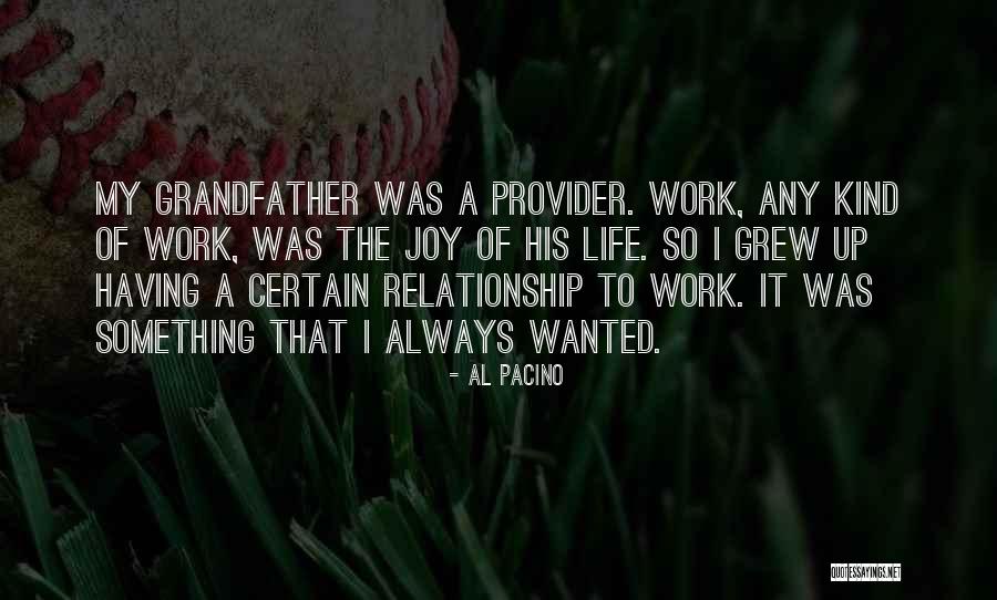 My Kind Of Relationship Quotes By Al Pacino My Kind Of Relationship Quotes By Al Pacino