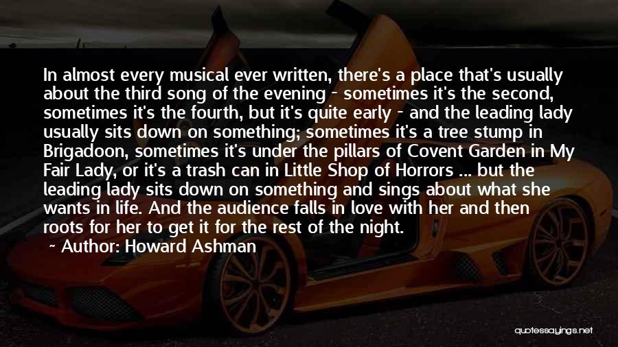My Lady Love Quotes By Howard Ashman