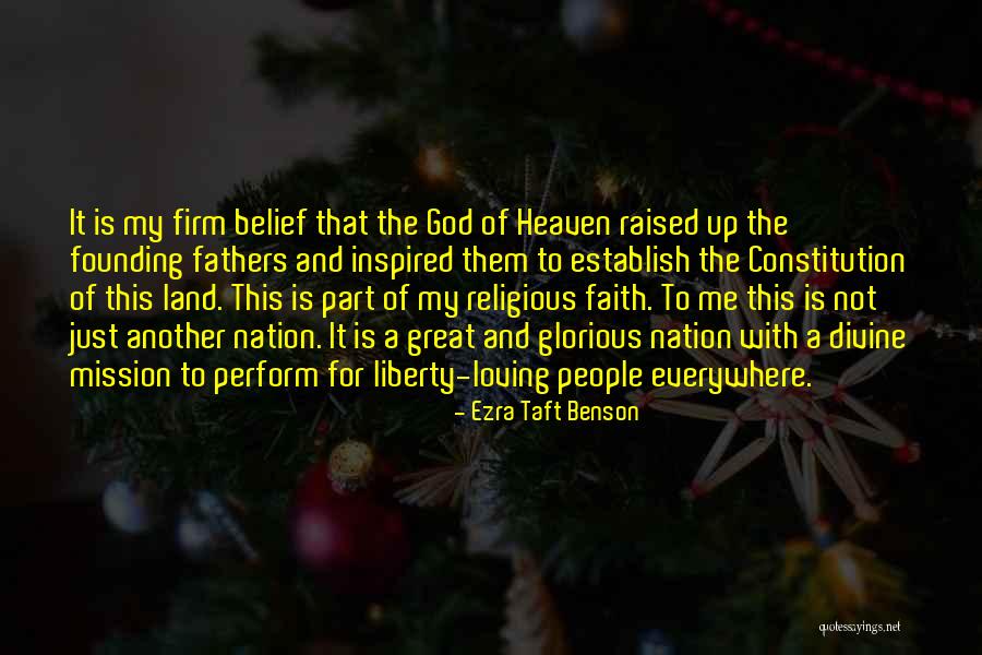 My Land Quotes By Ezra Taft Benson