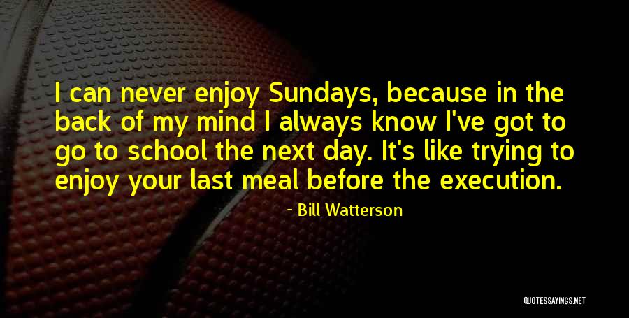 My Last Day Quotes By Bill Watterson My Last Day Quotes By Bill Watterson