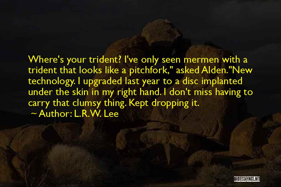 My Last Seen Quotes By L.R.W. Lee