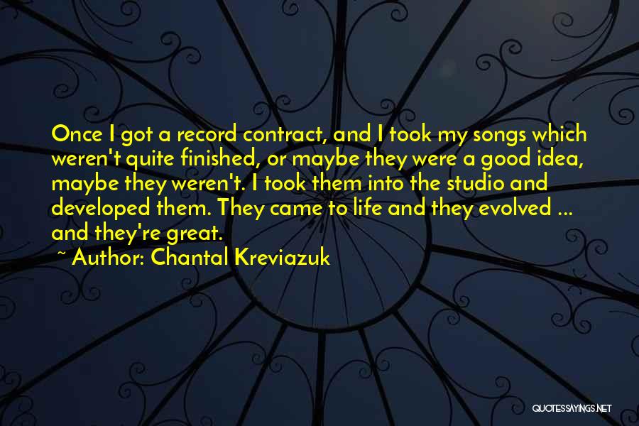 My Life Finished Quotes By Chantal Kreviazuk