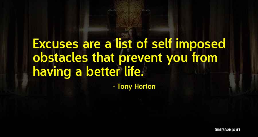 My Life's Going Nowhere Quotes By Tony Horton