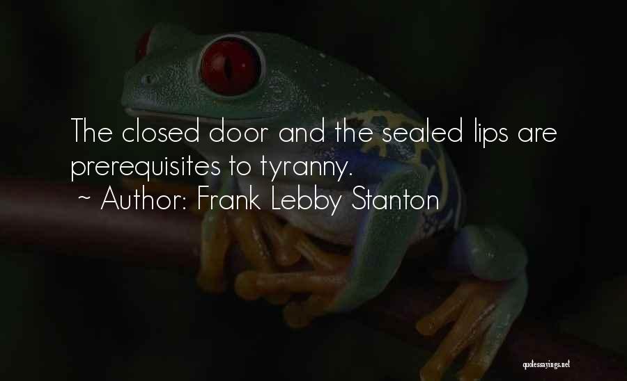 My Lips Are Sealed Quotes By Frank Lebby Stanton