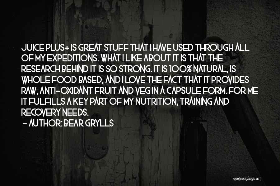 My Love For Food Quotes By Bear Grylls