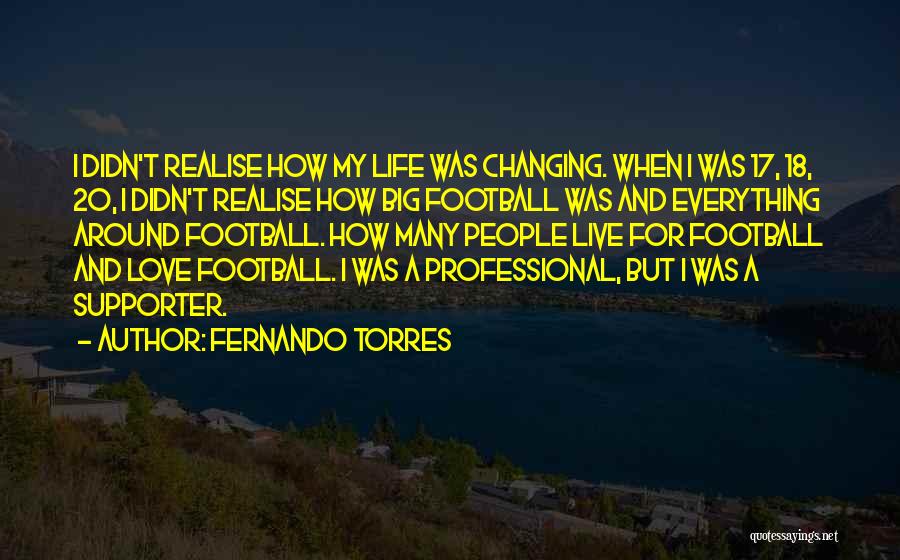 My Love For Football Quotes By Fernando Torres