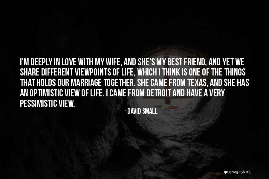 My Love Is My Best Friend Quotes By David Small