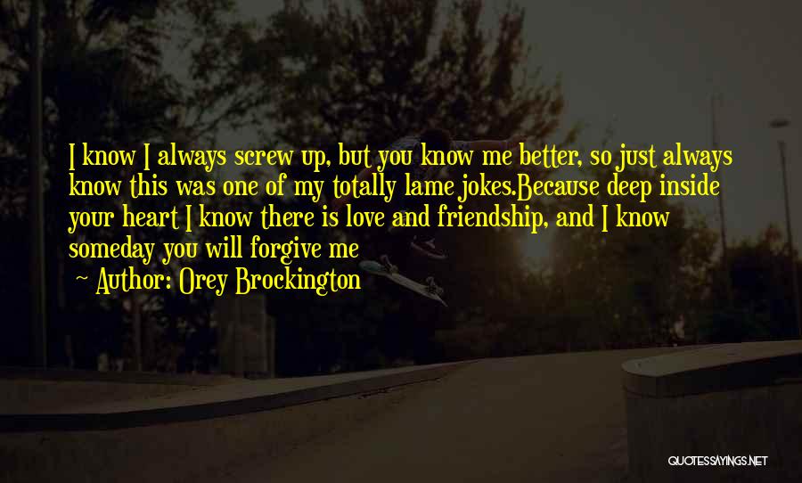 My Love Is So Deep Quotes By Orey Brockington