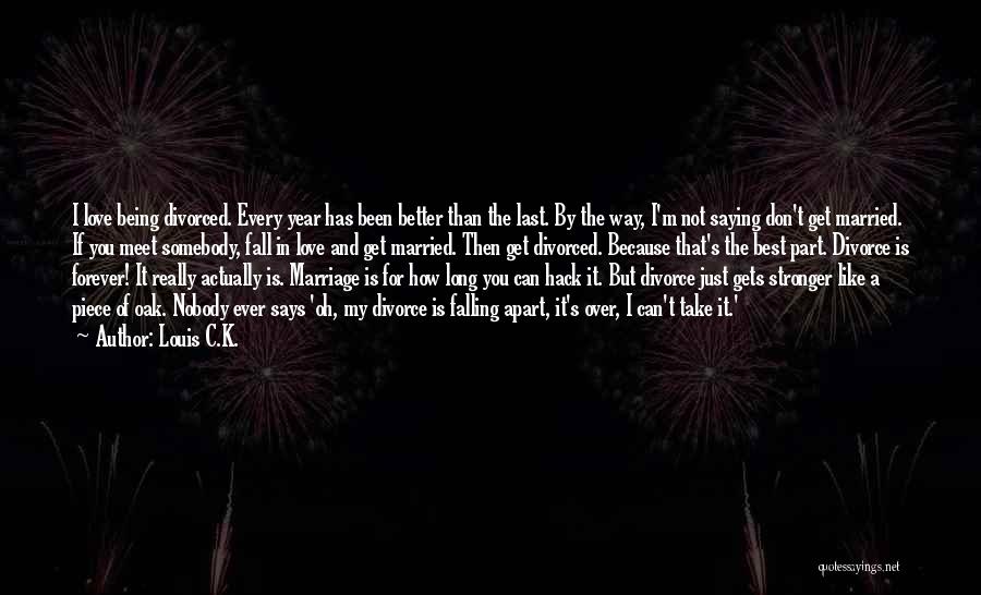 My Love Will Last Forever Quotes By Louis C.K.