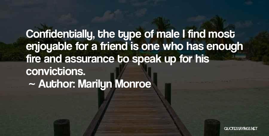 My Male Friend Quotes By Marilyn Monroe