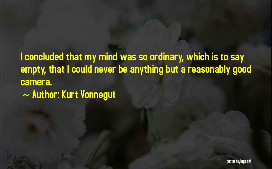 My Mind Is Empty Quotes By Kurt Vonnegut