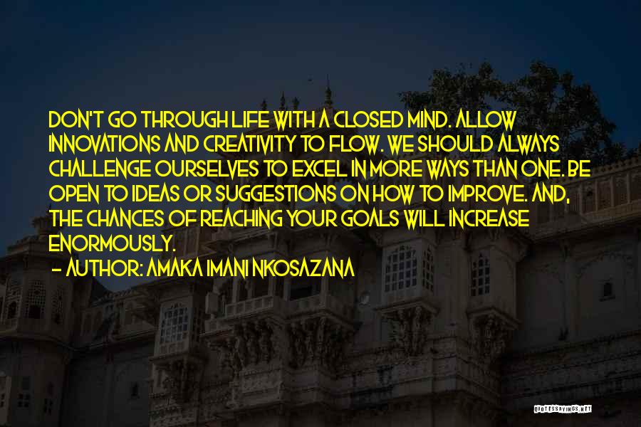 My Mind Is Not At Peace Quotes By Amaka Imani Nkosazana