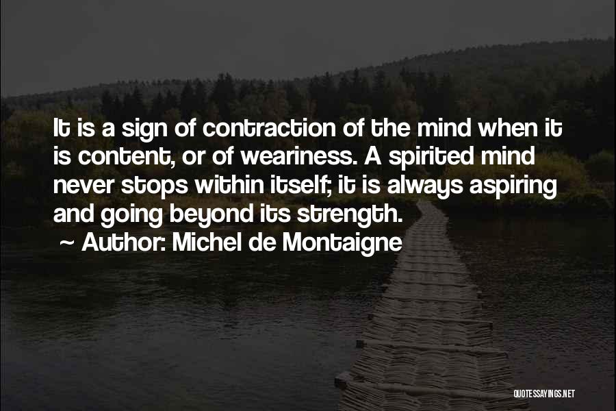 My Mind Never Stops Quotes By Michel De Montaigne