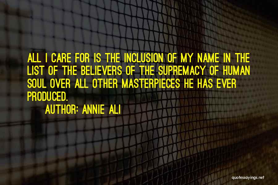 My Name Is Love Quotes By Annie Ali