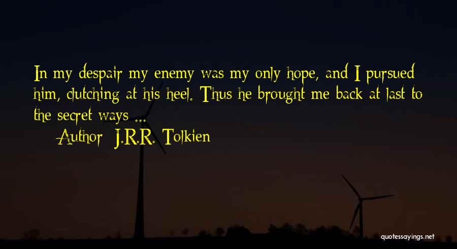 My Only Hope Quotes By J.R.R. Tolkien