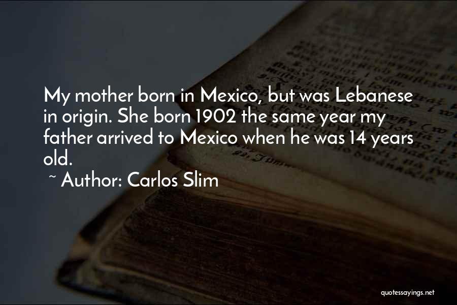 My Origin Quotes By Carlos Slim