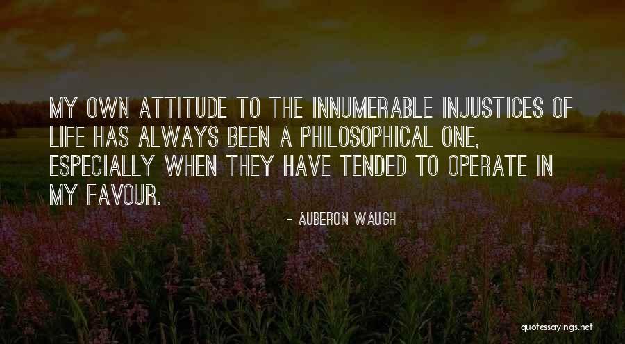 My Own Attitude Quotes By Auberon Waugh