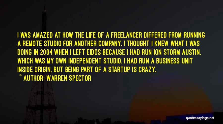 My Own Business Quotes By Warren Spector